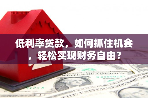 日照低利率贷款，如何抓住机会，轻松实现财务自由？