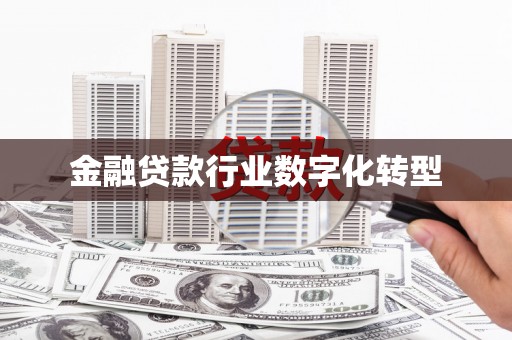 马尔康金融贷款行业数字化转型