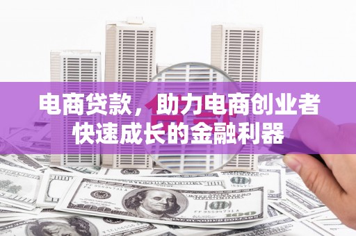 岑巩电商贷款，助力电商创业者快速成长的金融利器