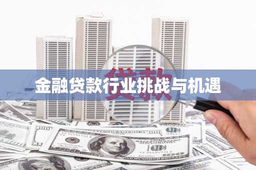 清河门金融贷款行业挑战与机遇