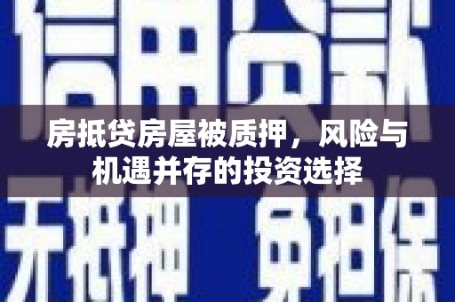尼木房抵贷房屋被质押，风险与机遇并存的投资选择