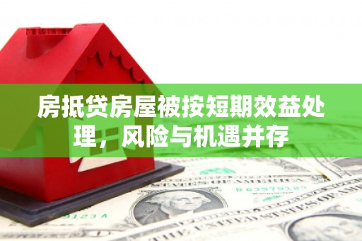南充房抵贷房屋被按短期效益处理，风险与机遇并存
