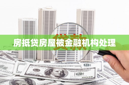 平乐房抵贷房屋被金融机构处理