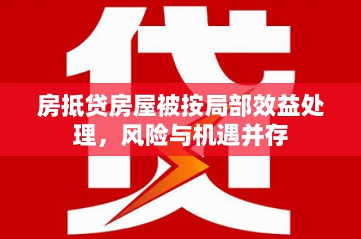 带岭房抵贷房屋被按局部效益处理，风险与机遇并存