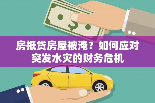 新市房抵贷房屋被淹？如何应对突发水灾的财务危机
