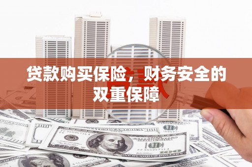 南市贷款购买保险，财务安全的双重保障