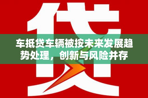 临潭车抵贷车辆被按未来发展趋势处理，创新与风险并存
