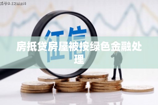 布拖房抵贷房屋被按绿色金融处理