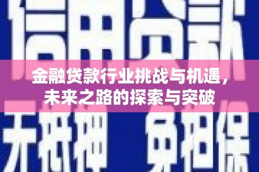 晴隆金融贷款行业挑战与机遇，未来之路的探索与突破