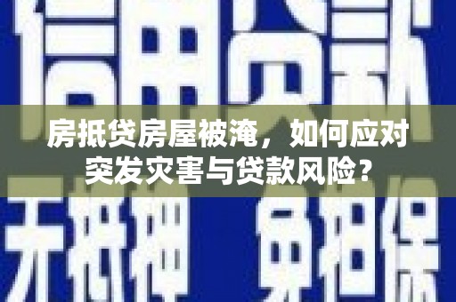 铁山港房抵贷房屋被淹，如何应对突发灾害与贷款风险？