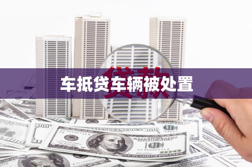 翔安车抵贷车辆被处置