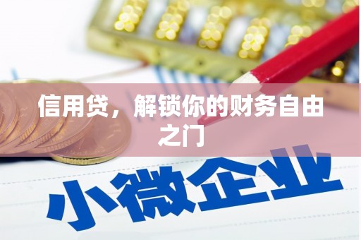 铁锋信用贷，解锁你的财务自由之门