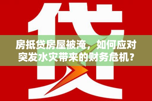 灵石房抵贷房屋被淹，如何应对突发水灾带来的财务危机？