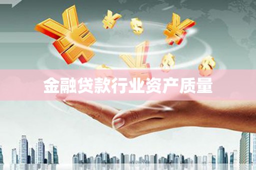点军金融贷款行业资产质量