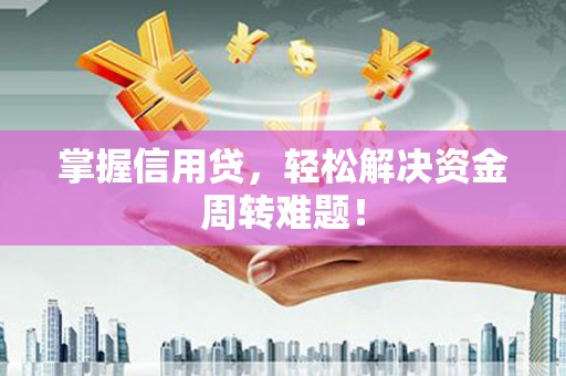 浪卡子掌握信用贷，轻松解决资金周转难题！