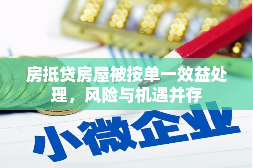 平溪房抵贷房屋被按单一效益处理，风险与机遇并存