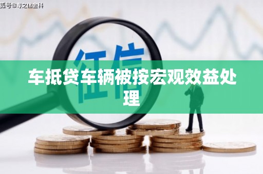 松江车抵贷车辆被按宏观效益处理