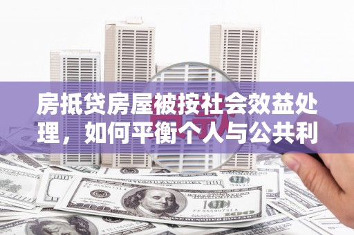 南县房抵贷房屋被按社会效益处理，如何平衡个人与公共利益？