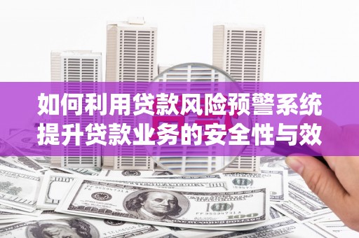 海州如何利用贷款风险预警系统提升贷款业务的安全性与效率