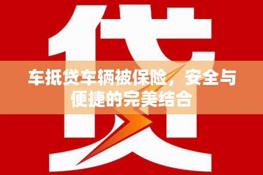 杉林车抵贷车辆被保险，安全与便捷的完美结合