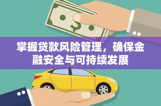 南雄掌握贷款风险管理，确保金融安全与可持续发展