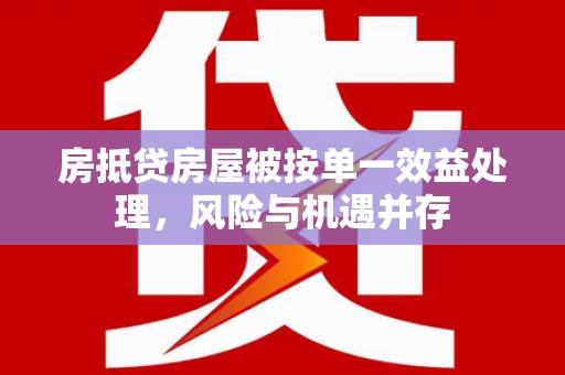 道外房抵贷房屋被按单一效益处理，风险与机遇并存