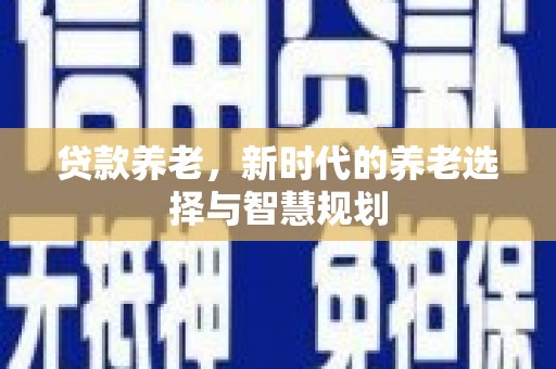 盐埔贷款养老，新时代的养老选择与智慧规划