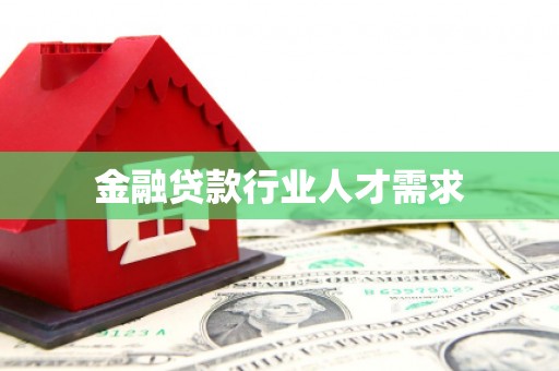 西工金融贷款行业人才需求