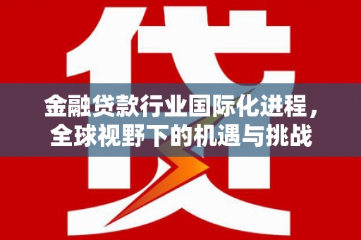 大化金融贷款行业国际化进程，全球视野下的机遇与挑战