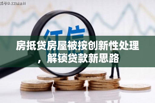 大甲房抵贷房屋被按创新性处理，解锁贷款新思路
