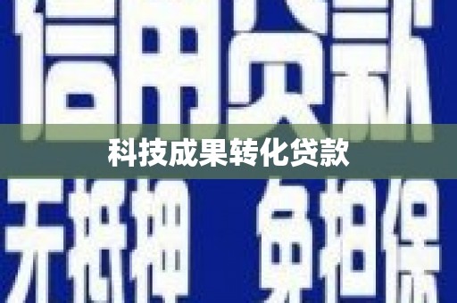 米易科技成果转化贷款