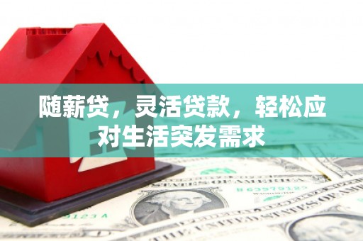 灵宝随薪贷，灵活贷款，轻松应对生活突发需求