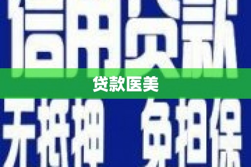 桃源贷款医美