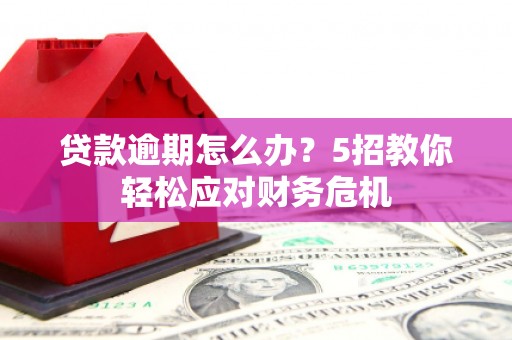 川汇贷款逾期怎么办？5招教你轻松应对财务危机
