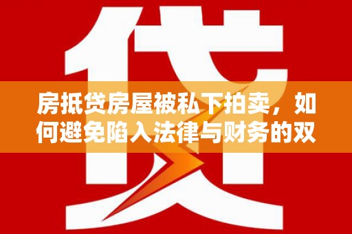 德城房抵贷房屋被私下拍卖，如何避免陷入法律与财务的双重困境？