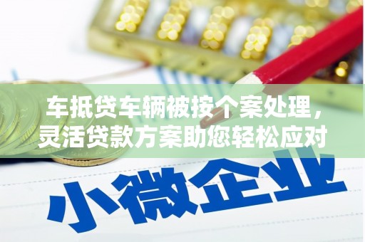 法库车抵贷车辆被按个案处理，灵活贷款方案助您轻松应对资金需求