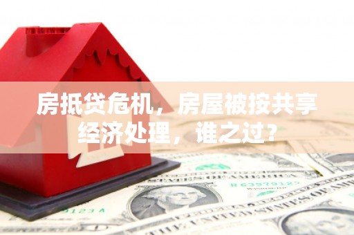 水上房抵贷危机，房屋被按共享经济处理，谁之过？
