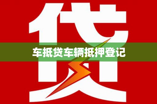 永州车抵贷车辆抵押登记