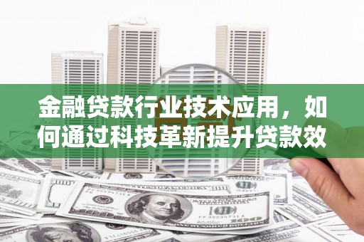 巴南金融贷款行业技术应用，如何通过科技革新提升贷款效率