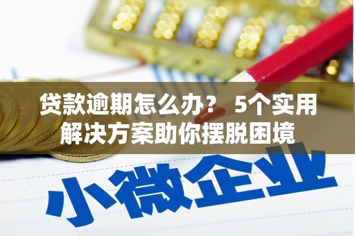 沿河贷款逾期怎么办？ 5个实用解决方案助你摆脱困境