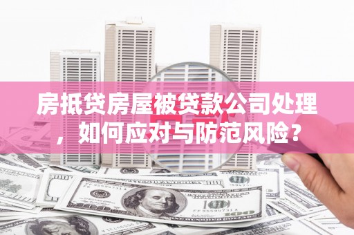金口河房抵贷房屋被贷款公司处理，如何应对与防范风险？