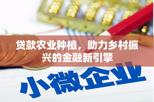 解放贷款农业种植，助力乡村振兴的金融新引擎