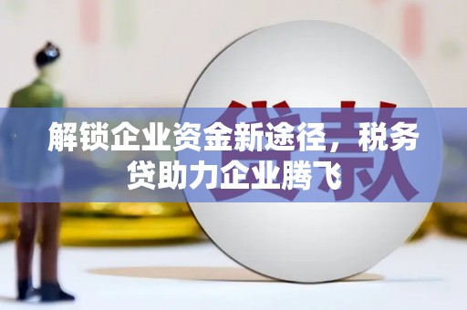 两江新区解锁企业资金新途径，税务贷助力企业腾飞