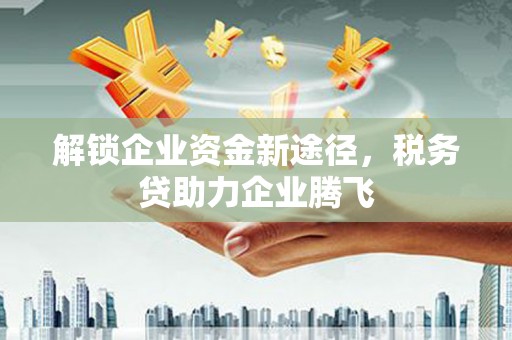 蚌山解锁企业资金新途径，税务贷助力企业腾飞