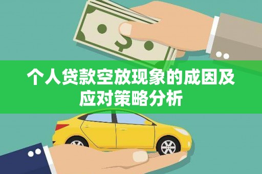 平湖个人贷款空放现象的成因及应对策略分析