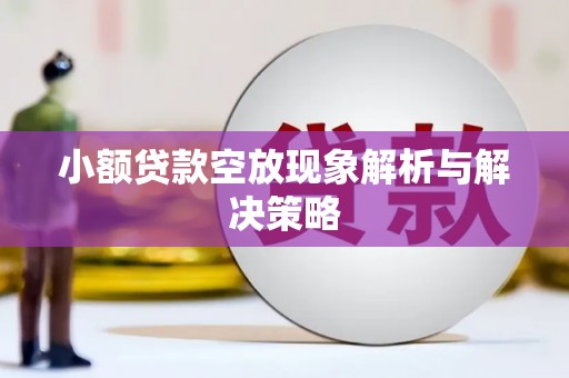 中卫小额贷款空放现象解析与解决策略
